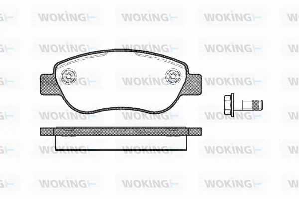 Brake Pad Set, disc brake (P11693.00)