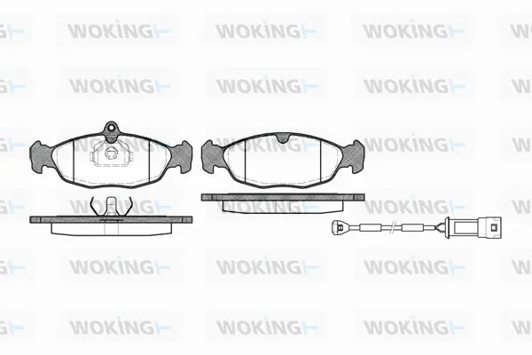 Brake Pad Set, disc brake (P2933.02)