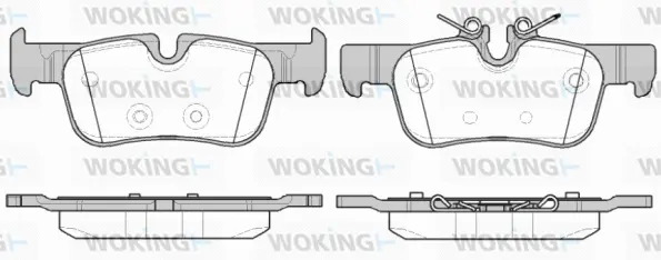 Brake Pad Set, disc brake (P14733.00)