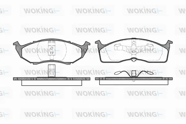 Brake Pad Set, disc brake (P7103.00)