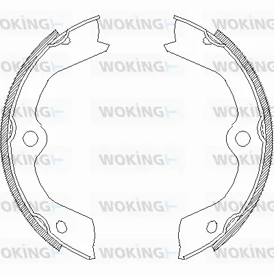 Brake Shoe, parking brake (Z4703.00)