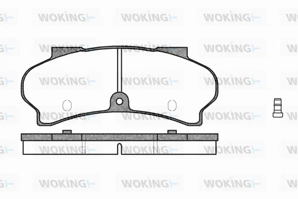 Brake Pad Set, disc brake (P1263.02)
