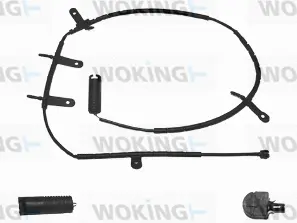 Warning Contact, brake pad wear (001063)