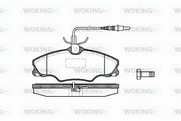 Brake Pad Set, disc brake (P7033.04)