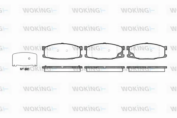 Brake Pad Set, disc brake (P3833.10)