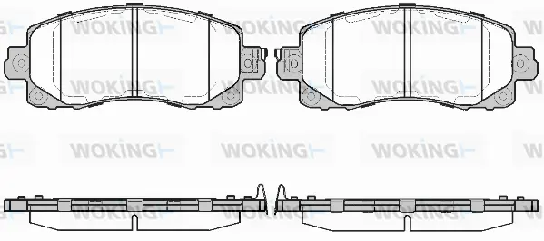 Brake Pad Set, disc brake (P16413.04)