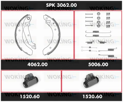Brake Kit, drum brake (SPK 3062.00)