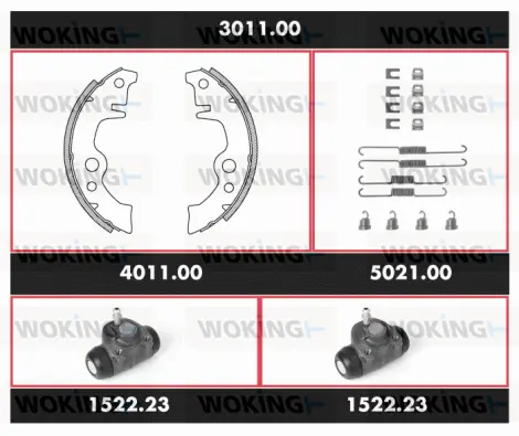 Brake Kit, drum brake (3011.00)
