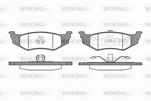 Brake Pad Set, disc brake (P5823.40)