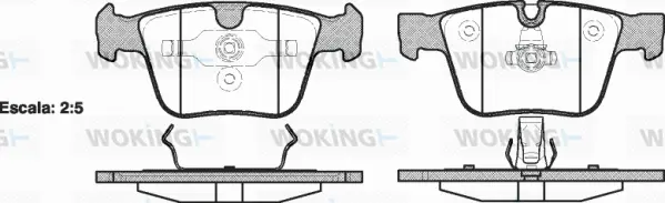 Brake Pad Set, disc brake (P13163.00)