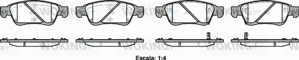 Brake Pad Set, disc brake (P13733.02)