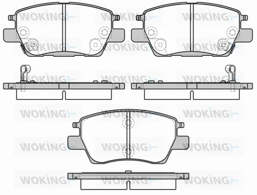 Brake Pad Set, disc brake (P17303.12)