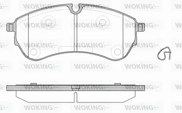 Brake Pad Set, disc brake (P19303.00)