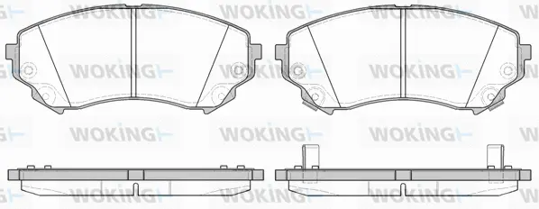 Brake Pad Set, disc brake (P12313.04)