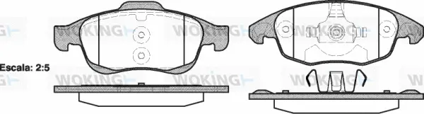 Brake Pad Set, disc brake (P13483.00)