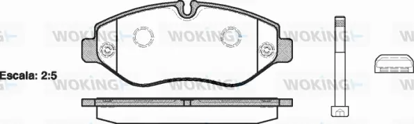Brake Pad Set, disc brake (P13453.10)