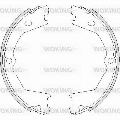 Brake Shoe, parking brake (Z4733.00)