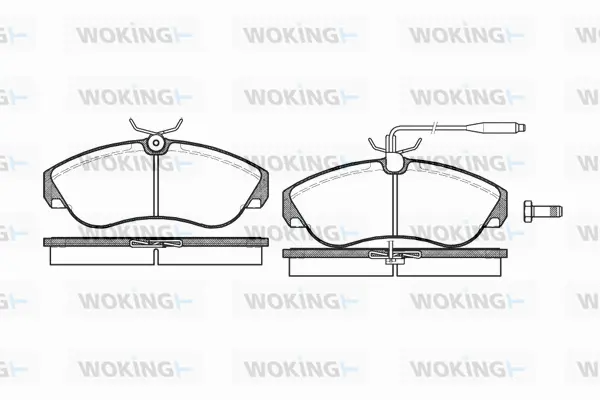 Brake Pad Set, disc brake (P5873.02)