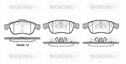 Brake Pad Set, disc brake (P13483.10)