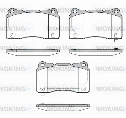 Brake Pad Set, disc brake (P7663.58)