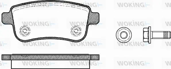 Brake Pad Set, disc brake (P12873.00)