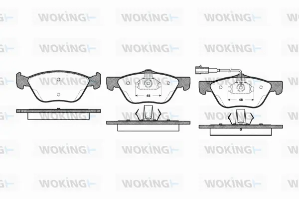 Brake Pad Set, disc brake (P4893.21)