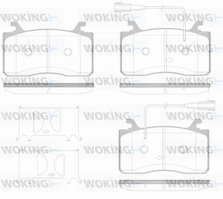 Brake Pad Set, disc brake (P16593.12)