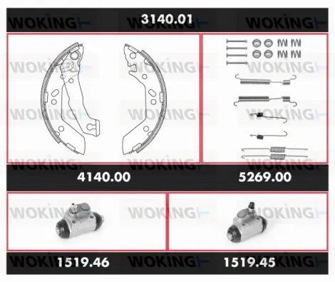 Brake Kit, drum brake (3140.01)