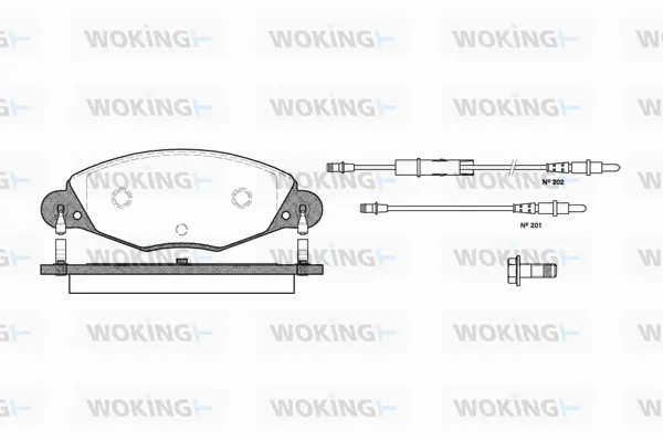 Brake Pad Set, disc brake (P9273.04)