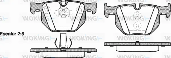 Brake Pad Set, disc brake (P2813.61)