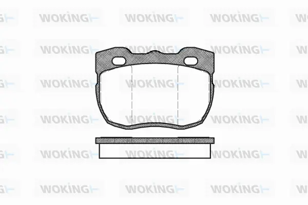 Brake Pad Set, disc brake (P3673.00)