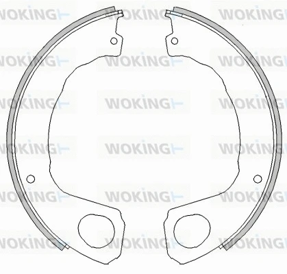 Brake Shoe, parking brake (Z4453.00)