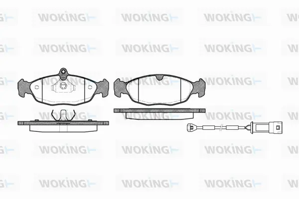 Brake Pad Set, disc brake (P2933.22)