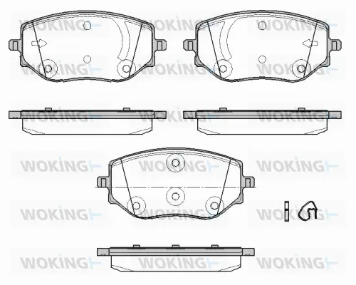 Brake Pad Set, disc brake (P19873.00)