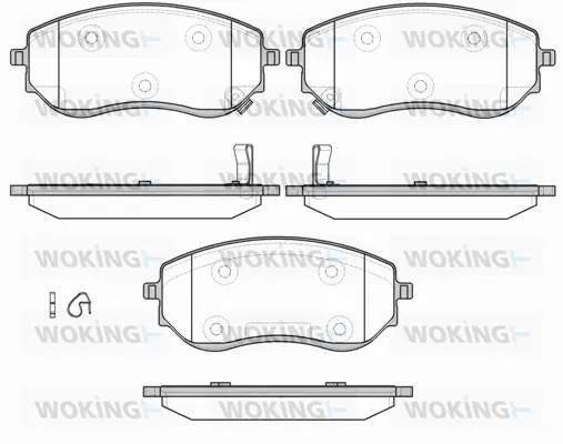 Brake Pad Set, disc brake (P19013.02)