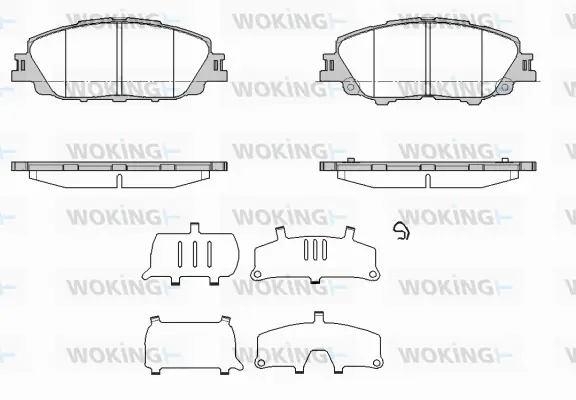 Brake Pad Set, disc brake (P19703.00)