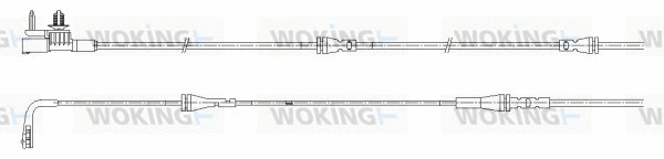 Warning Contact, brake pad wear (001172)