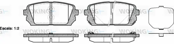 Brake Pad Set, disc brake (P12033.02)