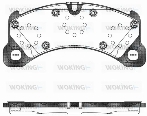 Brake Pad Set, disc brake (P12453.50)
