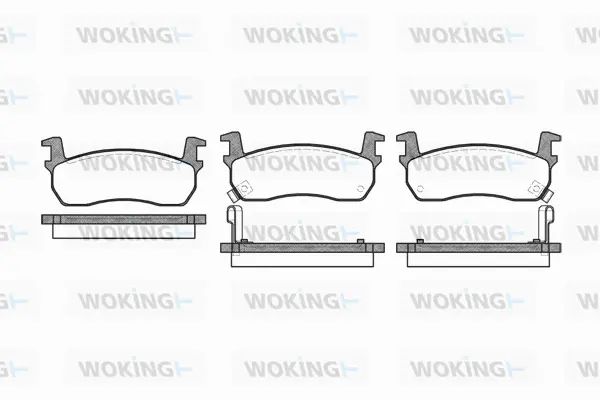 Brake Pad Set, disc brake (P0743.02)