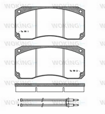 Brake Pad Set, disc brake (JSA 2463.40)