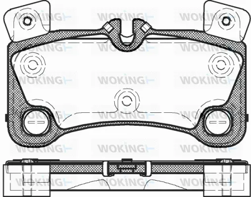 Brake Pad Set, disc brake (P12463.00)