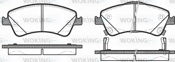Brake Pad Set, disc brake (P12413.12)