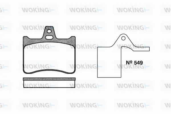 Brake Pad Set, disc brake (P1883.10)