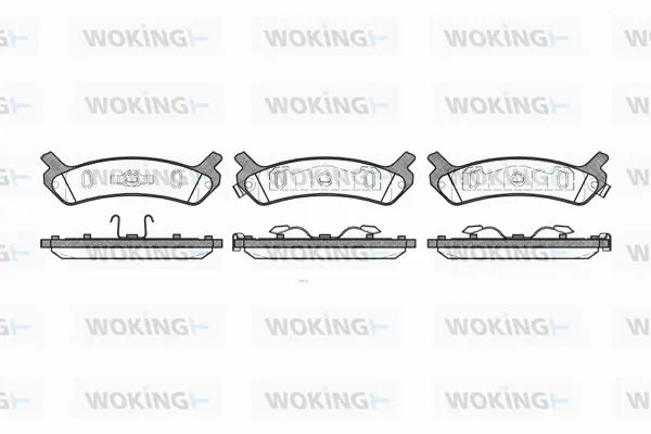 Brake Pad Set, disc brake (P2593.00)