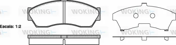 Brake Pad Set, disc brake (P13533.00)