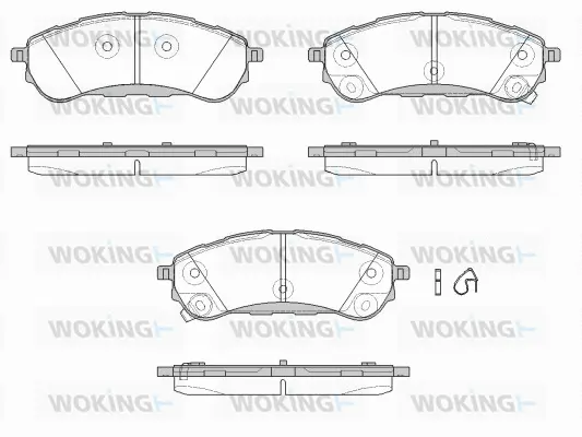 Brake Pad Set, disc brake (P16503.12)