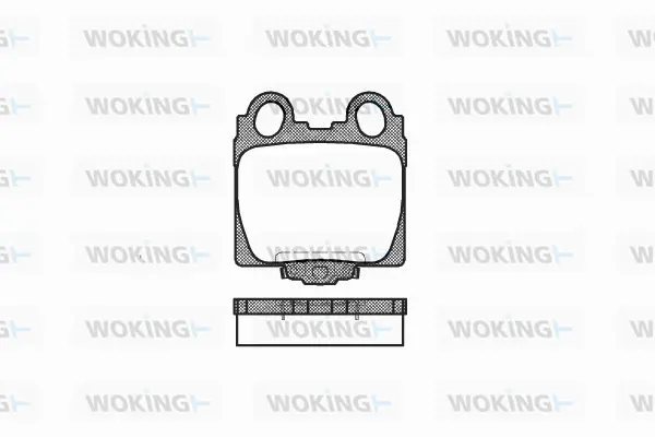 Brake Pad Set, disc brake (P6433.04)