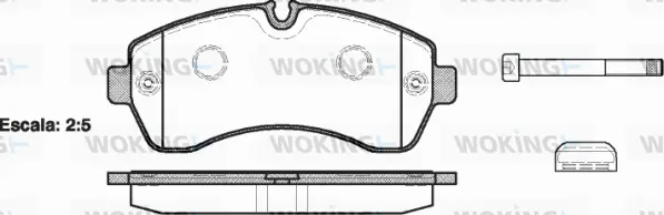 Brake Pad Set, disc brake (P13433.00)