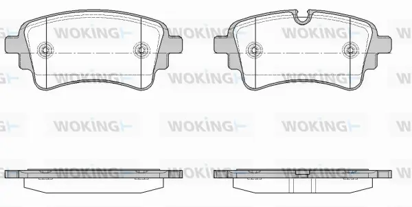 Brake Pad Set, disc brake (P17693.10)